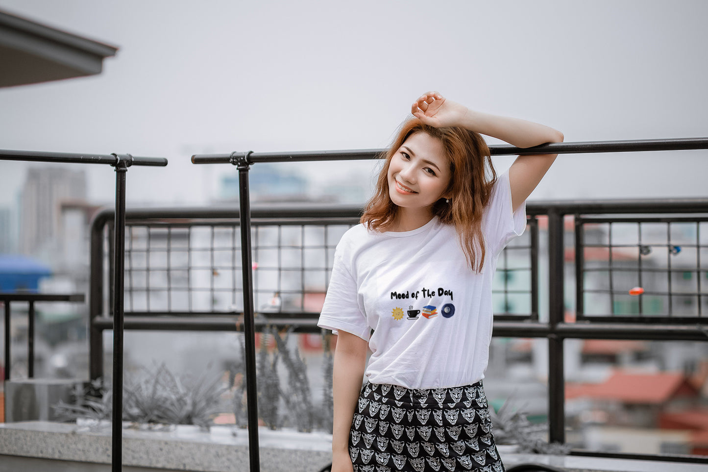 Mode of the Day Printed Oversized T-Shirt