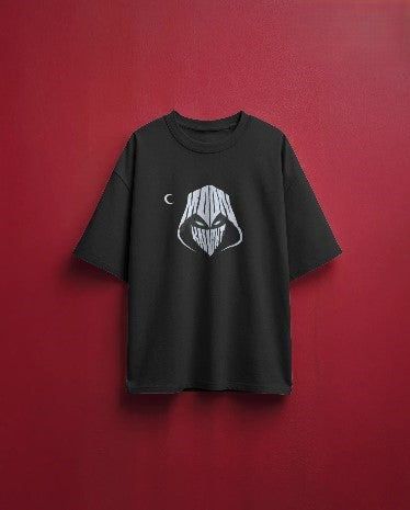 Moon Knight Face Printed Oversized T-Shirt