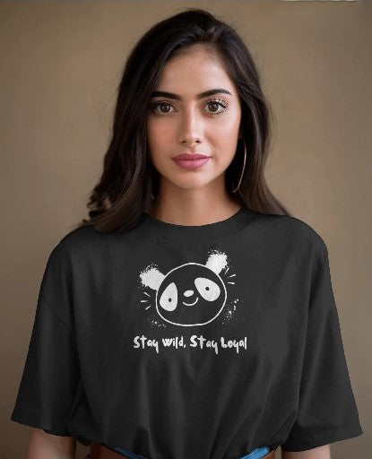 Stay Wild and Stay Loyal Oversized T-Shirt | Cynos