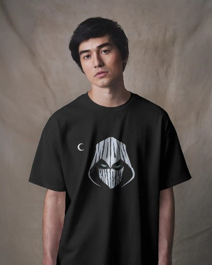 Moon Knight Face Printed Oversized T-Shirt